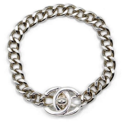 bracelet chanel argent|Chanel bracelet price.